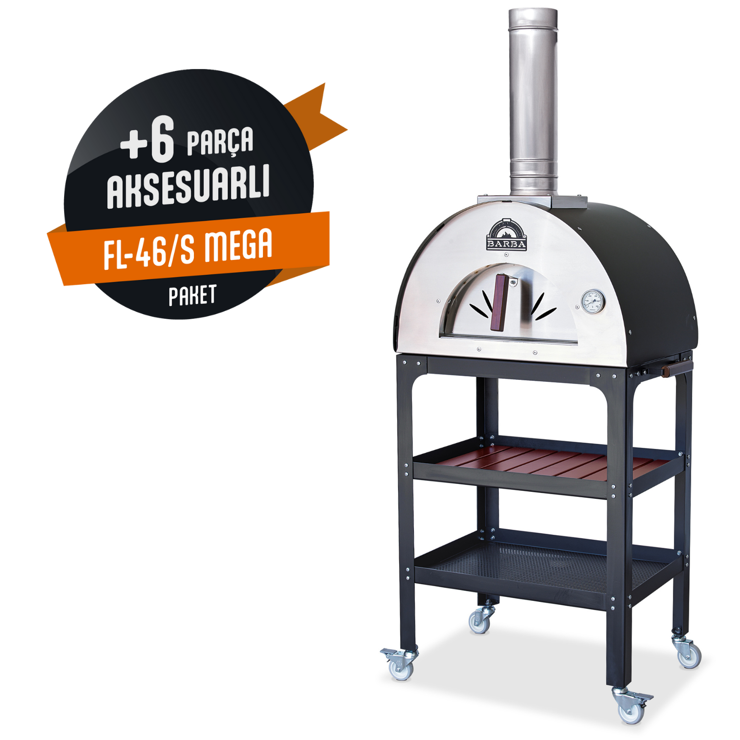 Barba FL-46 Sehpalı Bahçe Fırını Mega Aksesuar Paketi
