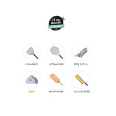 Barba FH-46 Hibrit Yakıtlı Sehpalı Bahçe Fırını Mega Aksesuar Paketi